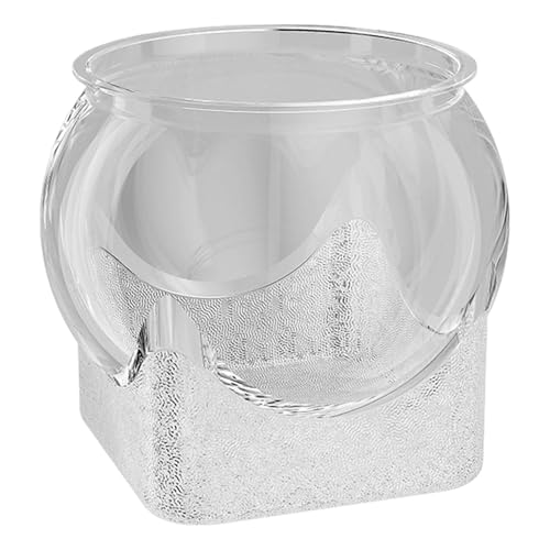 Aquarium Fish Bowls - Stilvoller Desktop -Tank, Betta -Lebensraum | Langlebiges Glasmaterial, perfekte Wasserklarheit, Elegante Moderne Ästhetik, ideale Dekoration für Büros und kompakte Wohnr von Ynnhik