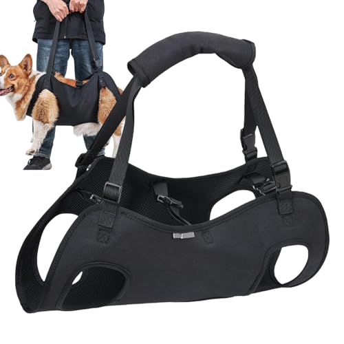 Dog Carrying Harness - Adjustable Strap Dog Carrier Sling,Puppy Rehabilitation Lift Vest Adjustable Strap, Thicken Handle for Injuries von Ynnhik