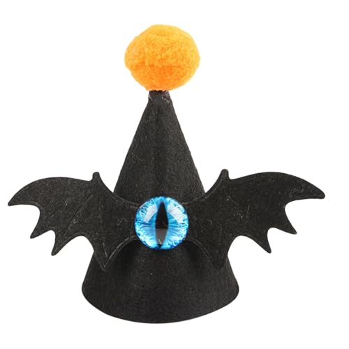 Halloween-Hundemütze - Halloween-Haustiermütze - Fledermaus-Haustiermütze für Halloween | Niedliche Katzenmütze für Halloween, Kätzchen-Halloween-Fledermaus-Hundemütze für Weihnachten von Ynnhik