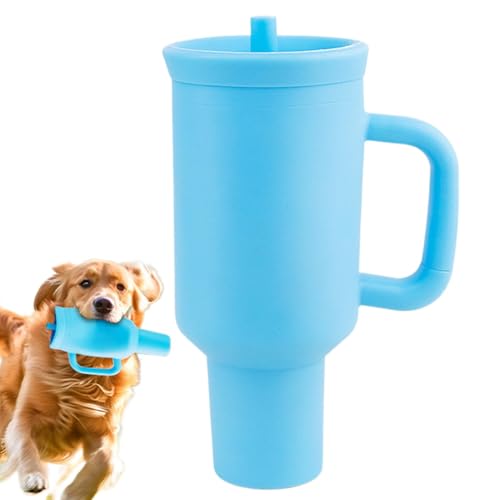 Ynnhik Crinkle Hundebecher, Hundeflaschenspielzeug - Kauspielzeug für Hunde | Kreatives Quietsch-Hundespielzeug, simuliertes Hundekauspielzeug mit Vogelgeräusch für kleine/mittlere Hunde von Ynnhik