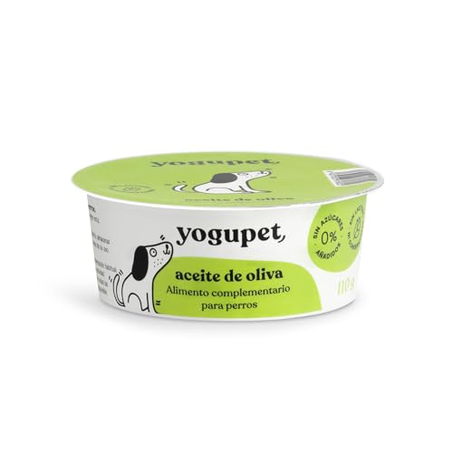 Yogupet Joghurt für Hunde mit Olivenöl Ergänzungsfutter für den Hund, 12 x 110 g. von Yogupet