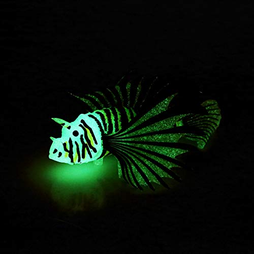 Yoidesu Künstliche leuchtende Fische Glow Fisch Dekorationen, leuchtende gefälschte Fische Aquarium Fische Exquisite Ornament Simulation Tier Dekoration Glow Aquarium Fisch Landschaft Ornament von Yoidesu