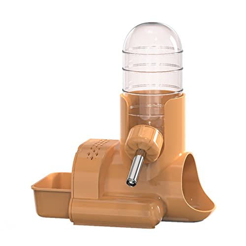 Yokawe Hamster Feeder Rutschfest 3-in-1 Haustiertränke mit Dichtungsring Haustierbedarf Orange von Yokawe