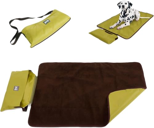 Yolispa Haustier Hundematte Hundebett Hundekissen Faltende Wasserdicht Schlafmatte Decke für Kleine Mittlere Große Hunde Indoor Outdoor Camping Reisen von Yolispa