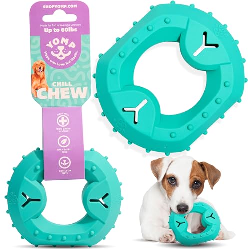 Yomp ChillChew Gefrierbares Hundespielzeug - Kühlspielzeug für Hunde - Hund Frozen Leckerli Spielzeug für weiche & mittlere Kauer - Chill and Chew Puppy Beißspielzeug - Haustiersicheres, ungiftiges von Yomp