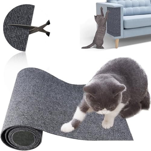 YongSral Kratzmatte Katze, Kratzmatte Selbstklebend, Kratzschutz Wand, DIY Climbing Cat Scratcher, Kratzschutz Sofa Katze, Selbstklebend Kratzteppich Katze Wand für Wände und Ecken (30 * 200CM) von YongSral