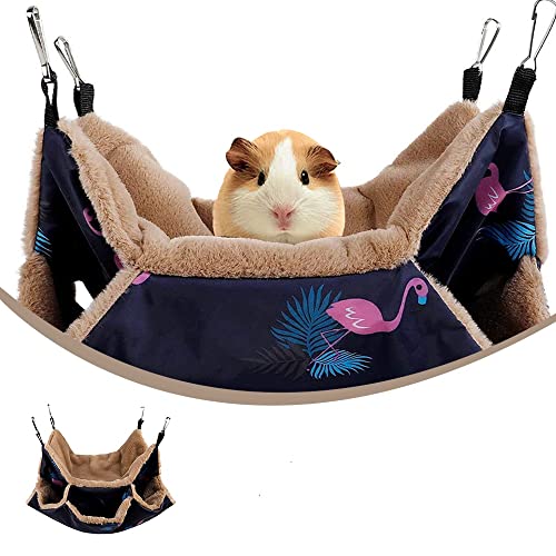 YongXiangPeng Haustierkäfig-Hängematte, Rattenhängematte, Kaninchenplüsch, Chinchilla-Schaukelnest, kleiner Haustierkäfig, Hängematte, hält warm, Hamster, zum Aufhängen, für kleine Tiere, Ratten, Kaninchen, Eichhörnchen, Spielen, Schlafen von YongXiangPeng