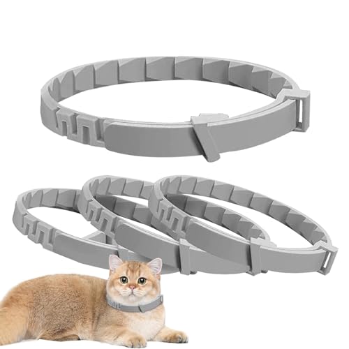 Beruhigendes Halsband für Katzen – Beruhigendes Pheromon-Halsband für Katzen, langanhaltende Entspannung, verstellbares Katzen-Pheromon-Halsband für kleine, mittelgroße und große Katzen von Yongany