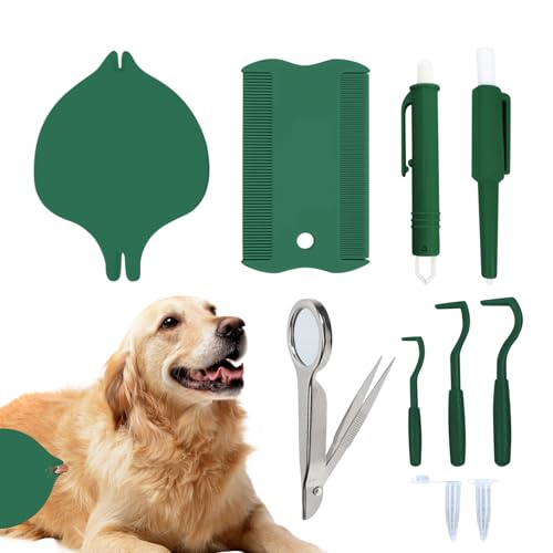 Yongmcxhhj Zeckenentferner-Werkzeug für Hunde, Flohzieher-Set für Welpen, tragbares Floh- und Zeckenentferner-Werkzeug-Kit für Zuhause, Reisen, Multi- -Haushalt Yongmcxhhj Zeckenentferner-Werkzeug für Hunde, Flohzieher-Set für Welpen, tragbares Floh- und Zeckenentferner-Werkzeug-Kit für Zuhause, Reisen, Multi- -Haushalt von Yongmcxhhj
