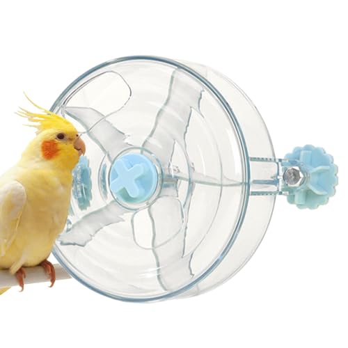 Yonuaret Futtermittelfutter für Vögel, Vogelfutter -Schwenkrad, Vogelinformationen rotierende Spielzeuge, Feeder -Rad Naged Toy Food Box Futtersystem für Conure Cockatoo Training Fütterung von Yonuaret