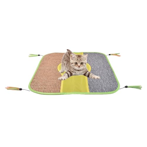 Yonuaret Kratzbrett für Katzen, natürliches Sisal, horizontale Kratzmatte – Kratzteppich mit Seil, Möbelschutz, Boden für Zuhause von Yonuaret