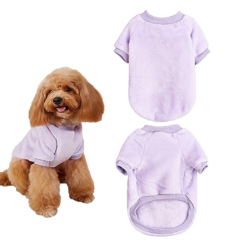 Yoolhamy Hundekleidung Kleine Hunde Plüsch Pullover Wintermantel Hundepullover Weihnachten Hund kleidung für Chihuahua Hundepulli Warme Hundekostüm kleine Mittel Große hundemantel für Dogs von Yoolhamy