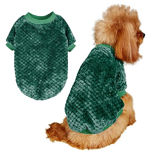 Yoolhamy Hundekleidung Kleine Hunde Plüsch Pullover Wintermantel Hundepullover Weihnachten Hund Kleidung für Chihuahua Hundepulli Warme Hundekostüm kleine Mittel Große hundemantel für Dogs von Yoolhamy