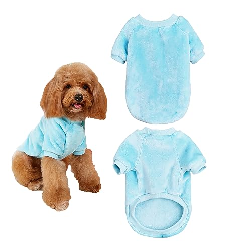 Yoolhamy Hundekleidung Kleine Hunde Plüsch Pullover Wintermantel Hundepullover Weihnachten Hund kleidung für Chihuahua Hundepulli Warme Hundekostüm kleine Mittel Große hundemantel für Dogs von Yoolhamy