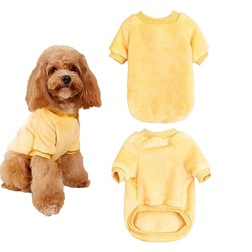 Yoolhamy Hundekleidung Kleine Hunde Plüsch Pullover Wintermantel Hundepullover Weihnachten Hund kleidung für Chihuahua Hundepulli Warme Hundekostüm kleine Mittel Große hundemantel für Dogs von Yoolhamy