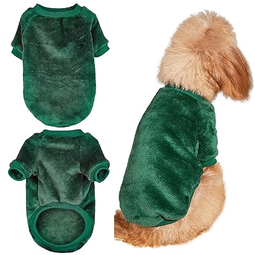 Yoolhamy Hundekleidung Kleine Hunde Plüsch Pullover Wintermantel Hundepullover Weihnachten Hund kleidung für Chihuahua Hundepulli Warme Hundekostüm kleine Mittel Große hundemantel für Dogs von Yoolhamy