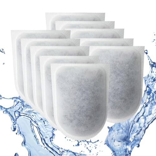 Yoolight 10 Stück Filterpads für Tetra EasyCrystal Filter Pack C600, Filterpads für Tetra EasyCrystal Innenfilter Filtermaterial mit Aktivkohle ﻿ von Yoolight