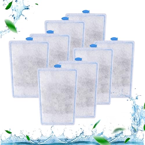 Yoolight 12 Stück Filterpads für Tetra EasyCrystal Filter Pack 250/300, Filterpads für Tetra EasyCrystal Innenfilter,Filtermaterial mit Aktivkohle ﻿ ﻿ von Yoolight