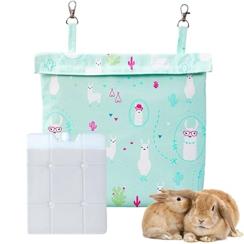 Yorajuy Bunny Cage Kühlakku | Kühlplatte für Kleintiere – zum Aufhängen, wiederverwendbarer Eisbeutel für Kaninchen, Nagetiere, Meerschweinchen, Indoor-Kleintierkäfig Yorajuy Bunny Cage Kühlakku | Kühlplatte für Kleintiere – zum Aufhängen, wiederverwendbarer Eisbeutel für Kaninchen, Nagetiere, Meerschweinchen, Indoor-Kleintierkäfig von Yorajuy