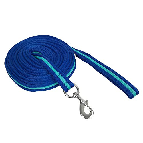 York Longe Longierleine für Pferde Softlonge Pferdelonge für Reitsport 8,5m (blau-türkis) von York Fitness