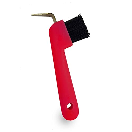 York Hufkratzer für Pferde Standard Grooming Tools Pferdehufkratzer (rot) von York