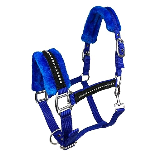 York Pferde Halfter Elite (Vollblut (Cob), Blau) von York Fitness