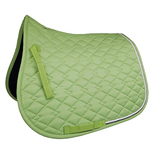 York Schabracke Avril Dressurschabracke Sattelpad Pferdeschabracke (Tarragon) von York Fitness