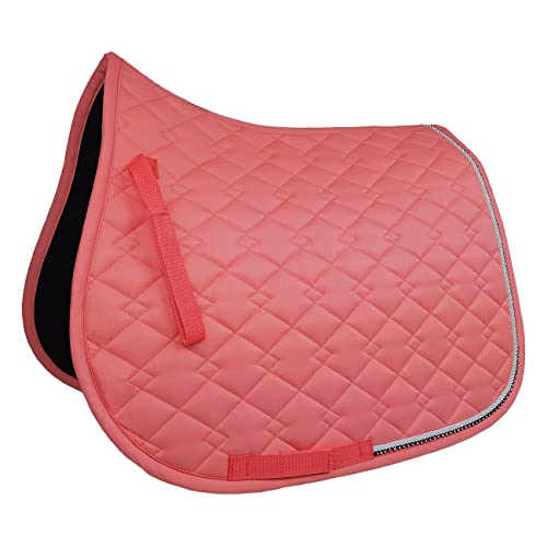 York Schabracke Avril Vielseitigkeitsschabracke Sattelpad Pferdeschabracke (Shell Pink) von York