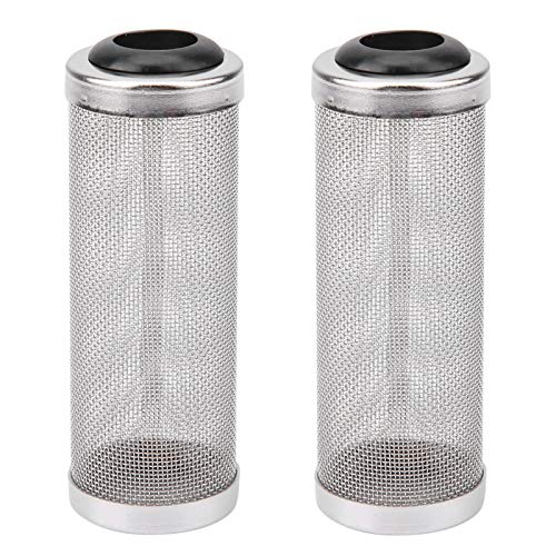 Aquarium Aussenfilter Filterschutz, 2 Stück Aquarium Schutzhülle, Edelstahlfilter Einlass Schutzhülle für Schutz fliessen Fisch Garnele, Aquarium Filter Guard Mesh Net Filter(Small 12mm) von Yosoo Health Gear