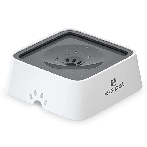 Auslaufsicherer Wassernapf für Hunde, Dog Water Bowl Dispenser, Spritzwasserfrei, Automatische Hundenapf Fahrzeug mit Schwimmender Schüssel Langsame Wasserschale für Hunde Katzen Haustiere von Yosoo Health Gear