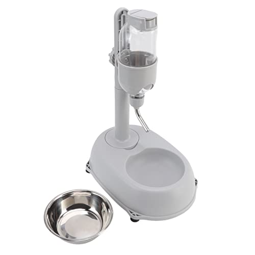 Automatischer Wasserspender für Haustiere, Stehender Wasserspendernapf, 500 Ml, Abnehmbares, Verstellbares Futternapf-Set für Kleine Hunde und Katzen, 11 X 7,7 X 15,4 Zoll, von Yosoo Health Gear