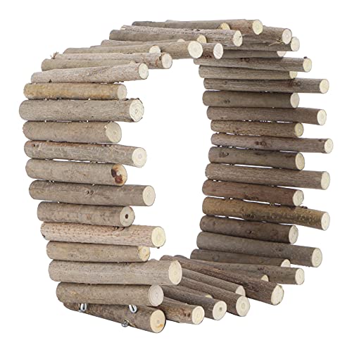 Hamster Holzzaun Rattenleiter Brücke Spielzeug Holz Natürliches Versteck für Kleintiere Brücke Reptilien Schweineleiter Ratte Kauspielzeug Reptilienspiel Klettern (50CM Zaun) von Yosoo Health Gear