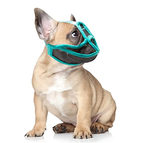 Yosoo Health Gear Maulkorb für Hunde mit Kurzer Schnauze, Verstellbar, Atmungsaktiv, Gegen Beißen, Bulldogge Kann die Zunge Herausstrecken und Wasser Trinken, Anti-Beiß-Training für Hunde, die (L) von Yosoo Health Gear