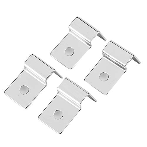 Yosoo Health Gear Aquarium Glasabdeckungs Clip, Aquarium Glasabdeckungshalterung, Aquarium Abdeckungshalterung, 4 Stück Edelstahl Aquarium Stützhalterung, Aquarium Glasabdeckungs Clip (5 mm (4 von Yosoo Health Gear