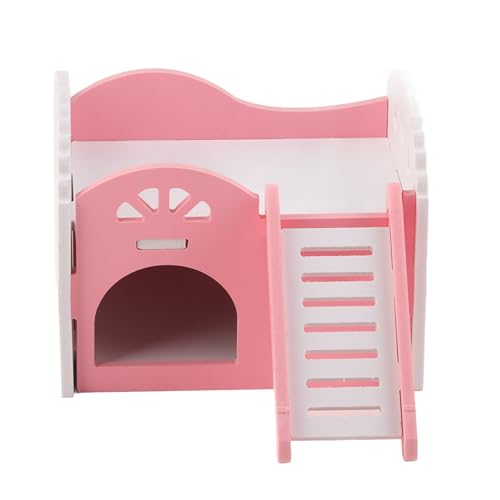 Yosoo Hamster Käfig mit Spielzeug 2 Ebenen mit Treppe Design Schublade-Stil Hütte für Hamster Kleintier, 15 x 11 x 11 cm von Yosoo