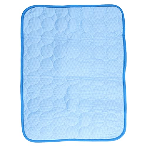 Yosoo Pet Summer Pad, Faltbare Haustier-Kühlmatte, waschbar für kleine mittelgroße Katzen(Blau, M(60*50cm)) von Yosoo