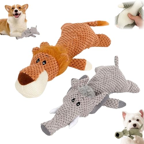 Yotfieot Wowpetsmart Invincible Chewanimals, Invincible Chewanimals for Dogs, Wowpetsmart for Heavy Chewers, Wowpetsmart Dog Toys, Interactive Squeaky Dog Toys, for Small, Medium and Large Dogs (A+B) von Yotfieot