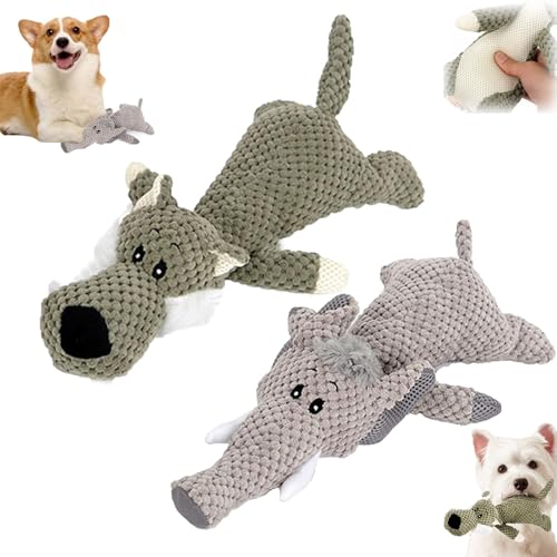 Yotfieot Wowpetsmart Invincible Chewanimals, Invincible Chewanimals for Dogs, Wowpetsmart for Heavy Chewers, Wowpetsmart Dog Toys, Interactive Squeaky Dog Toys, for Small, Medium and Large Dogs (A+C) von Yotfieot