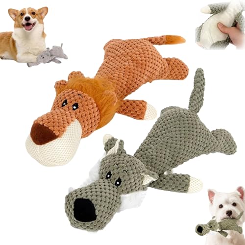 Yotfieot Wowpetsmart Invincible Chewanimals, Invincible Chewanimals for Dogs, Wowpetsmart for Heavy Chewers, Wowpetsmart Dog Toys, Interactive Squeaky Dog Toys, for Small, Medium and Large Dogs (B+C) von Yotfieot