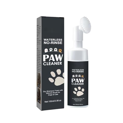 Yothvik Pfotenreiniger für Hunde und Katzen | Clean Paws No Rinse Foaming Cleanser | Hundepfotenbürste Pfotenschrubber | Katzenpfotenreiniger Haustierpfotenreiniger, Pfotenpflege (100 ml) (1) von Yothvik