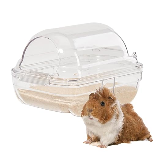 Hamsterwanne, 10,5 cm, Hamster-Badezimmer, Auto-Form, Doppelnutzung, Hamster-Badewanne, transparente Hamster-Toiletten, Sandbad mit hoher Kapazität, tragbare Hamster-Badebox, von Youding