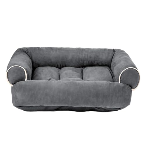 Haustierbett, Sofa aus Plüsch, 21,65 Zoll, Hundebett, abnehmbares Kissen für Hundesofa, Haustierbett, Wohnzimmer, Schlafzimmer, Haus von Youding