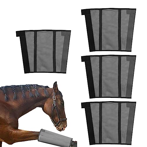 Horses Fly Boots, 4 Horse Leg Guards Boots, feines Mesh verhindert Bisse von Horse Boots Schutz und Trainingsausrüstung von Youding