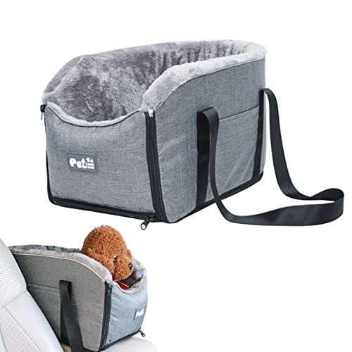 Hundekonsole Autositz Hund Katze Reisetaschen Tragbare waschbare Haustiertasche Bett Interaktive Hundekonsole Autositz mit Sicherheitsgurten für kleine Haustiere von Youding