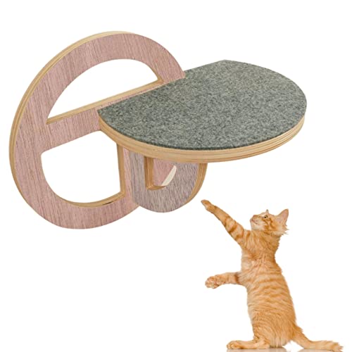 Katzenregal aus , 28 cm, Katzenhängematte, Wandmöbel für Katzen, Kletterstangen für Katzen, Wandregale zum Schlafen, Spielen, Klettern und Faulenzen von Youding