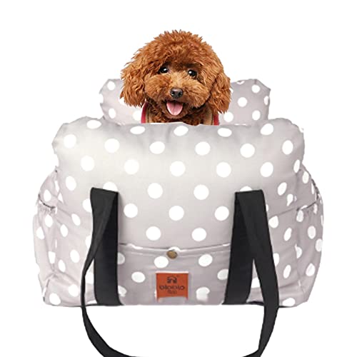 Pet Booster Seat, Hundeautositz, waschbarer, weicher, verstellbarer, tragbarer Hundeautositz, Reisebett mit Tasche, wasserdichter Haustier-Sicherheitsautositz, Dog Lookout Haustierautositz für Vorder- von Youding