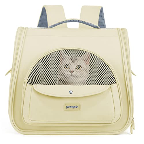 Rucksack für Katzen, belüfteter Transporter, leicht und geräumig, Transporttasche für Katzen, Transporttasche für Haustiere, tragbar, für Reisen, Wandern, Bogen von Youding