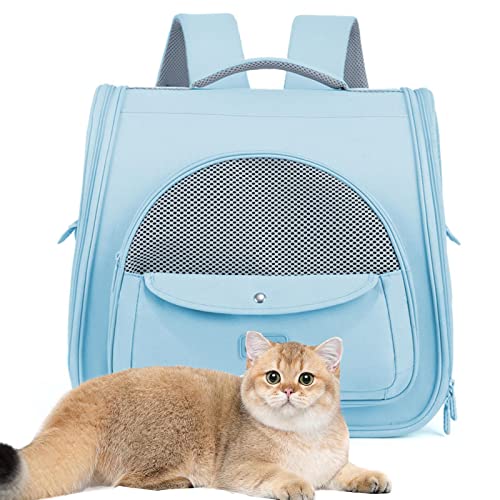 Rucksack für Katzen, belüfteter Transporter, leicht und geräumig, Transporttasche für Katzen, Transporttasche für Haustiere, tragbar, für Reisen, Wandern, Bogen von Youding