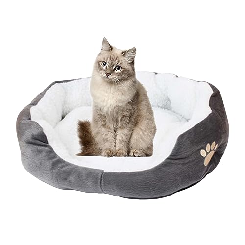 Warmes Katzenbett, bequemes Schlafbett für Katzen und kleine Hunde, waschbare Katzenbetten und Welpenbett für zu Hause, Bett für Haustiere von Youding