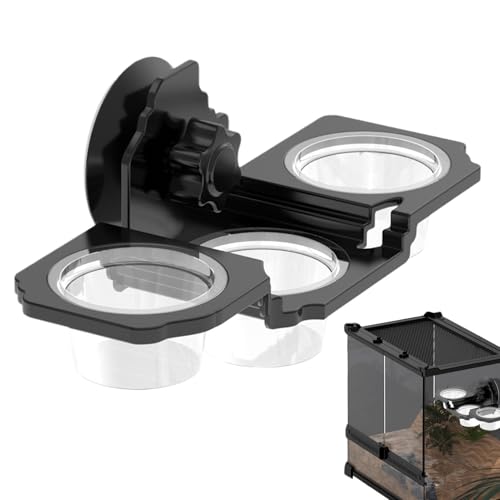 Youding Gecko Futterspender - Gecko-Wasserschale,Futternapf Mit Saugnapf, Terrariumsschale Für Bartagame, Vogelspinne Und Schildkröte Youding Gecko Futterspender - Gecko-Wasserschale,Futternapf Mit Saugnapf, Terrariumsschale Für Bartagame, Vogelspinne Und Schildkröte von Youding